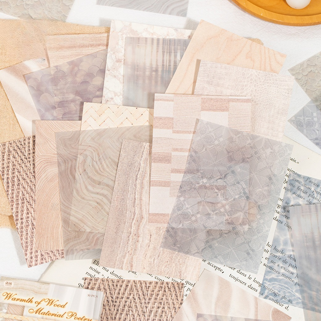 재질: 종이 - 빈티지한 얼룩 질감