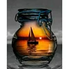 Sailing Boat In A Bottle - 11CT Counted Cross Stitch 40*50cm/15.75*19.69in