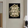DIY Pearl Painting Love House for Home Wall Decor with Frame(30x40cm)