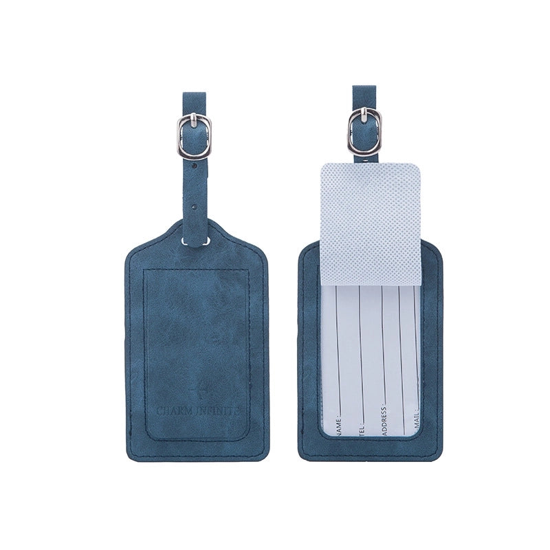 Pu Leather Solid Color Luggage Tag2
