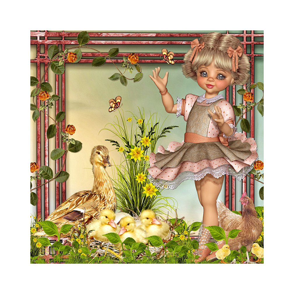 

Fairy Girl - Round Drill Diamond Painting - 35*35CM, 501 Original