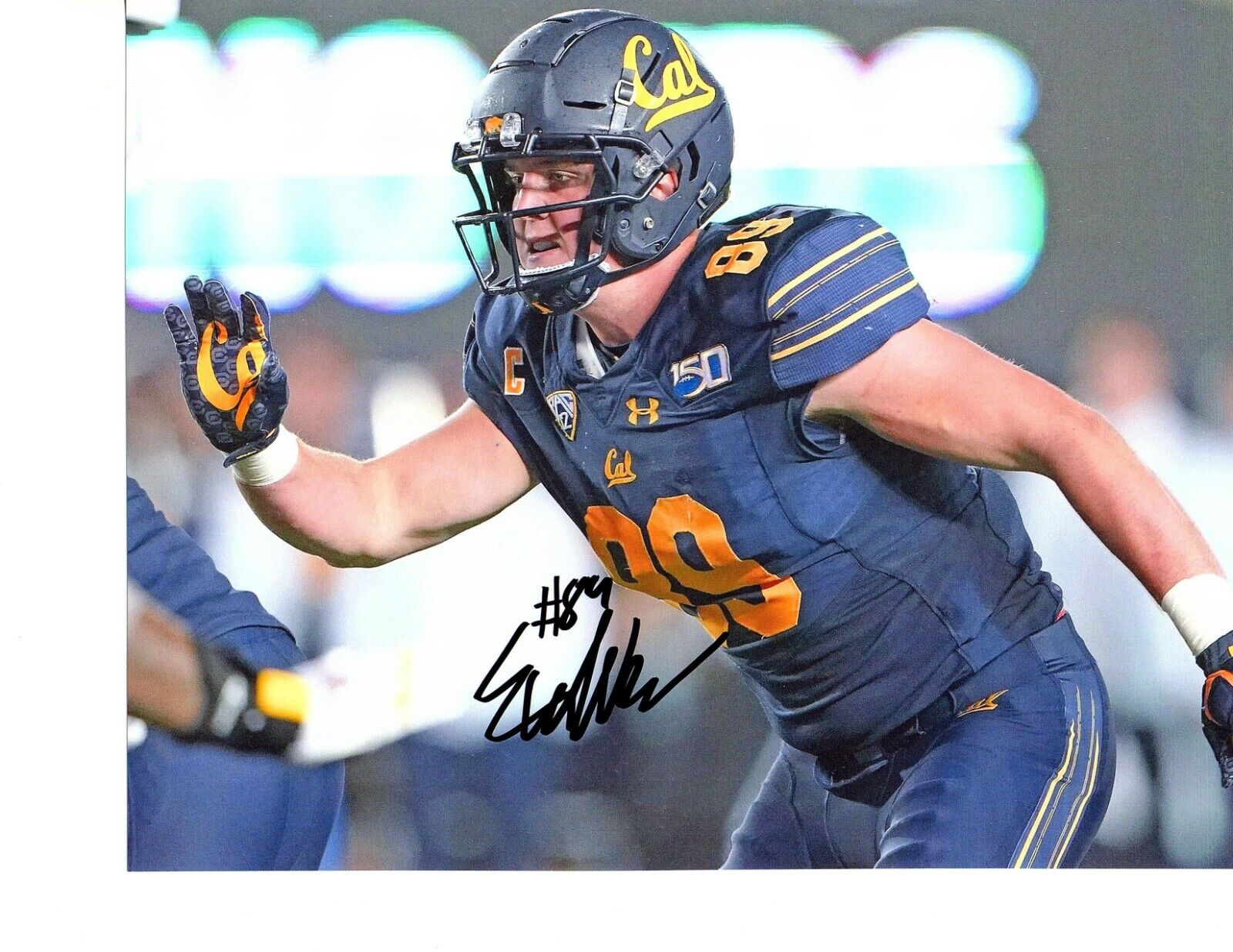 Evan Weaver California Bears signed autographed 8x10 football Photo Poster painting CAL Bears e