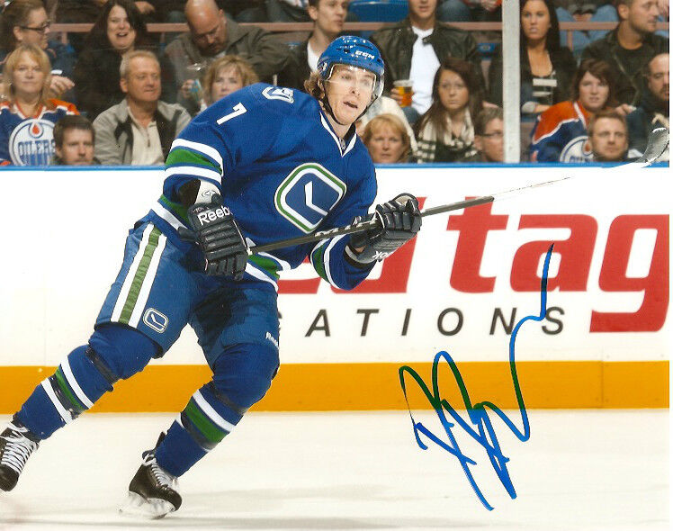 Vancouver Canucks David Booth Signed Autographed 8x10 Photo Poster painting COA B