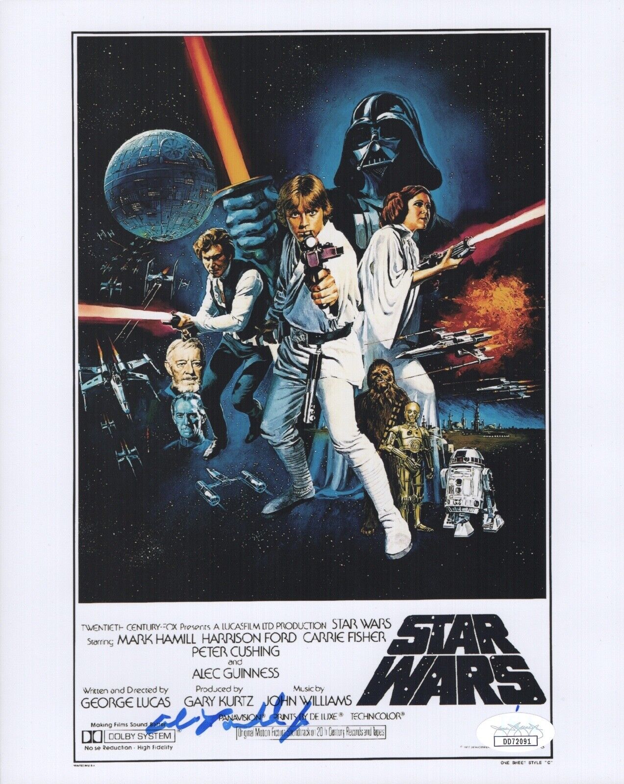 Alan Ladd Jr. STAR WARS Producer CO-FOUNDER RARE Signed 8x10 Photo Poster painting JSA COA