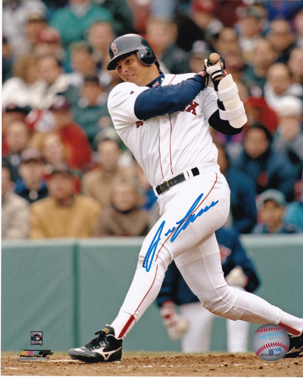 JOSE CANSECO BOSTON RED SOX ACTION SIGNED 8x10