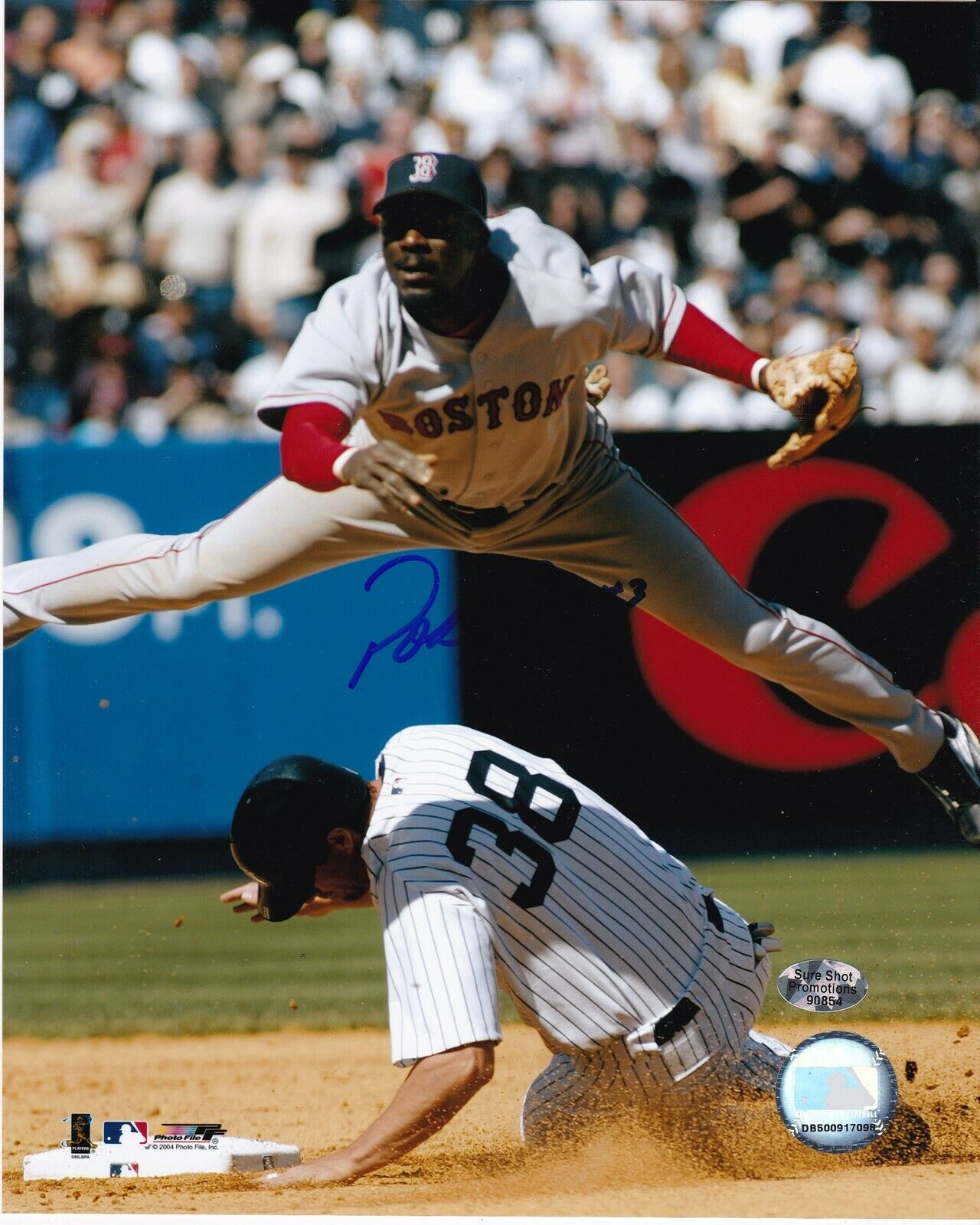 POKEY REESE BOSTON RED SOX ACTION SIGNED 8x10