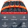 Snow Tire Chains for Car -  Portable Tires Traction Nylon Anti-skid Chain Belt Universal Adjustable Easy to Install Winter Emergency Accessories for Snow Ice Sand Mud Road Mountain Road Climbing