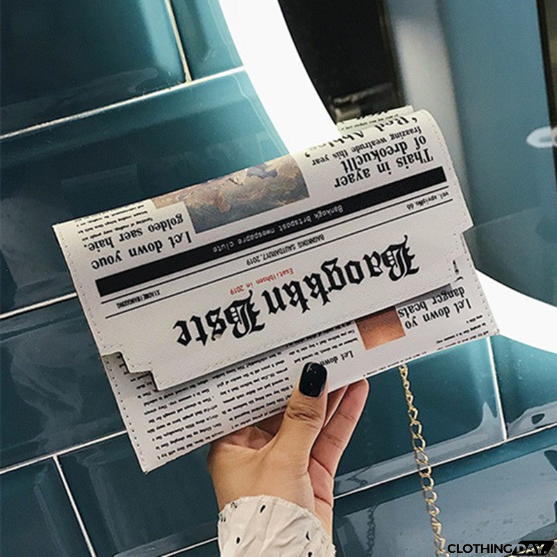 Casual Daily Print Patchwork Chains Bags