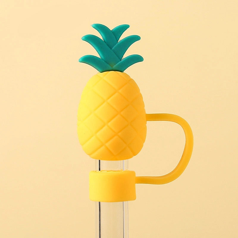 Casual Elegant Cute Flower Silica Gel Straw Decorative Cap 1 Piece