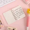 4PCS Cute Cartoon A7 Mini Portable Writing Paper Notebooks Diary Meeting Stationery Gift