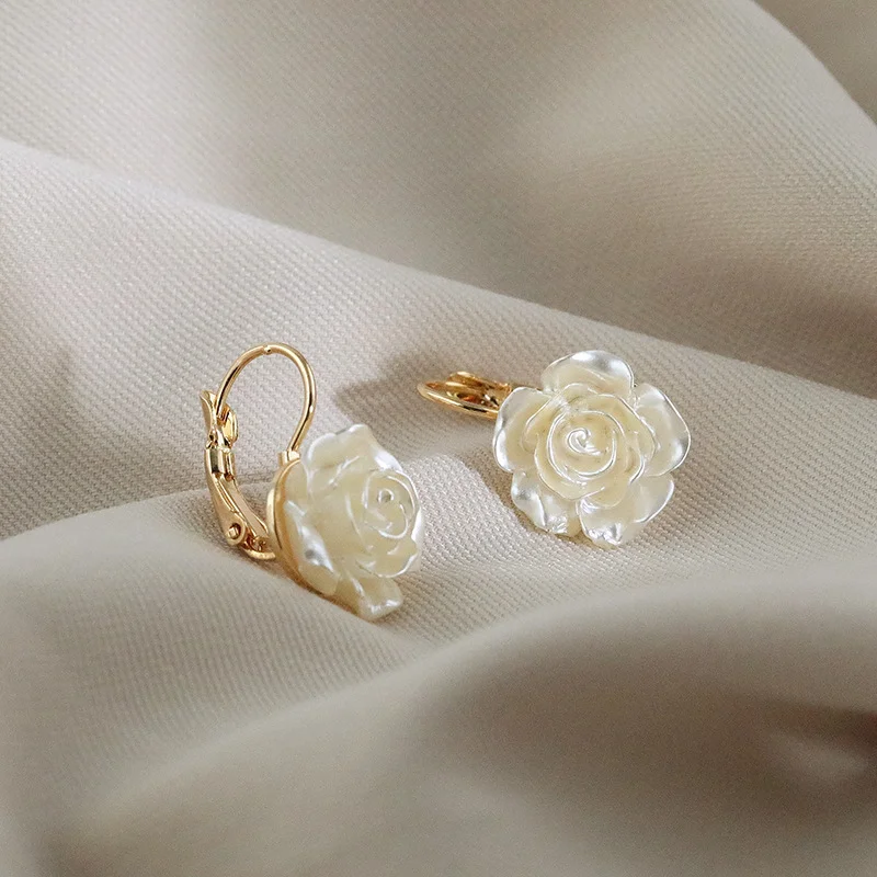 Elegant Camellia Earrings