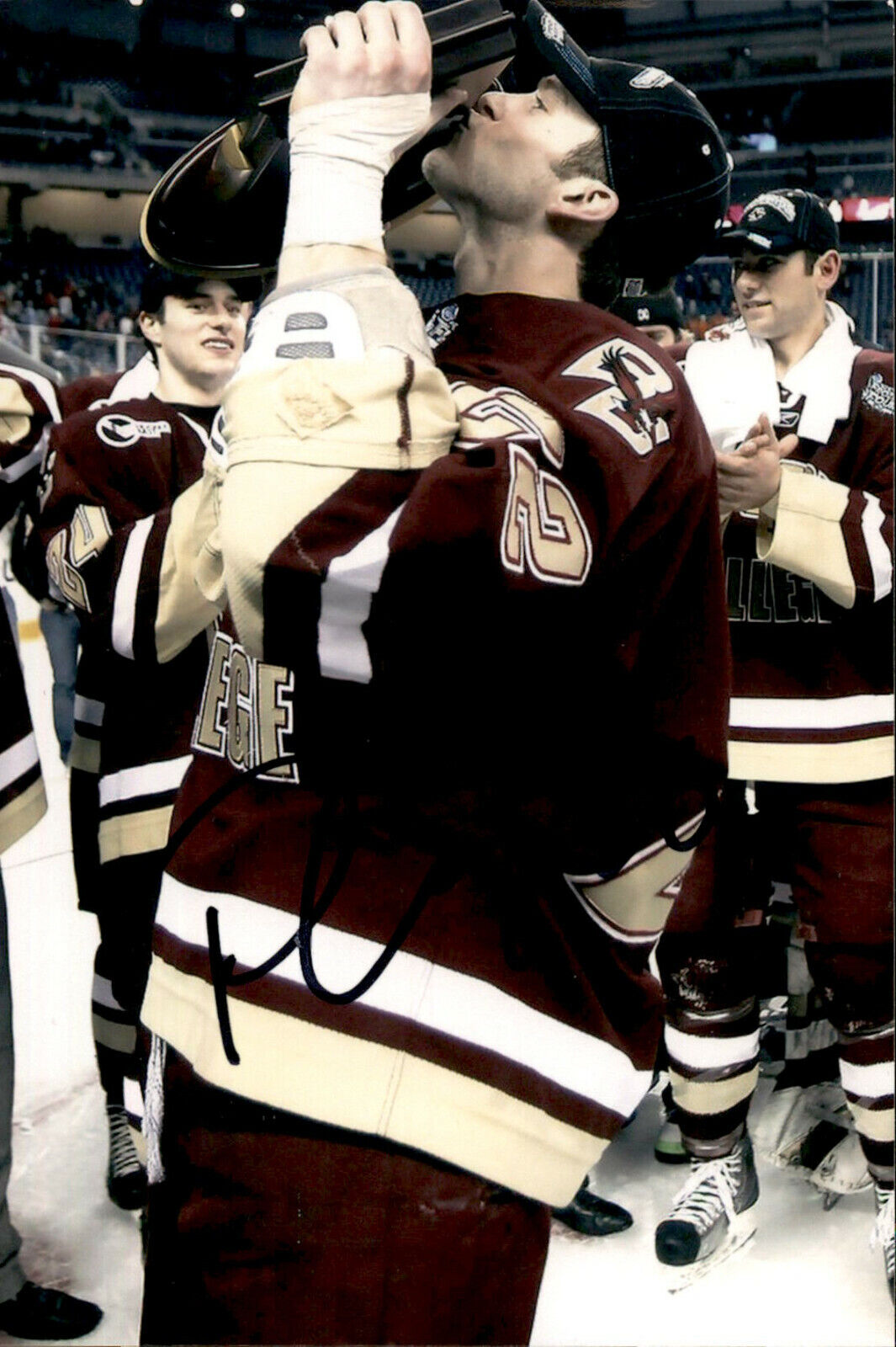 Paul Carey SIGNED 4x6 Photo Poster painting BOSTON COLLEGE / WASHINGTON CAPITALS #3