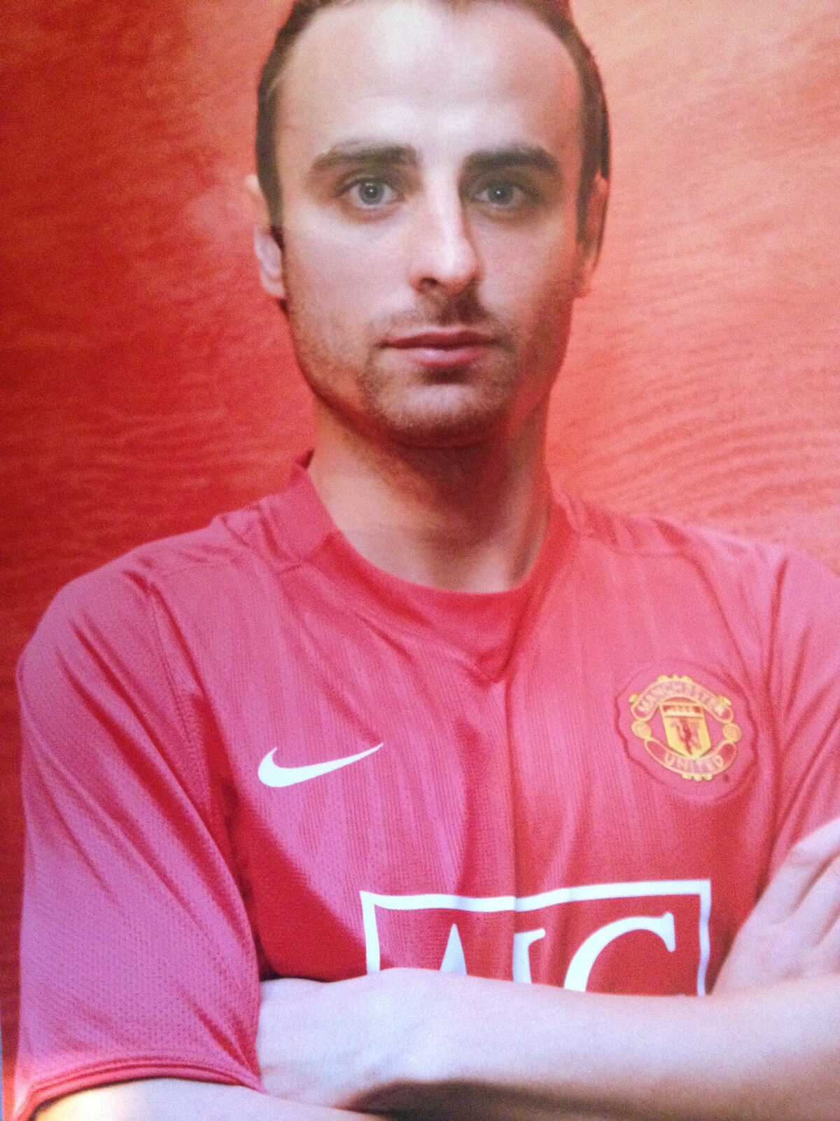 DIMITAR BERBATOV - MANCHESTER UNITED FOOTBALLER - BRILLIANT COLOUR Photo Poster paintingGRAPH