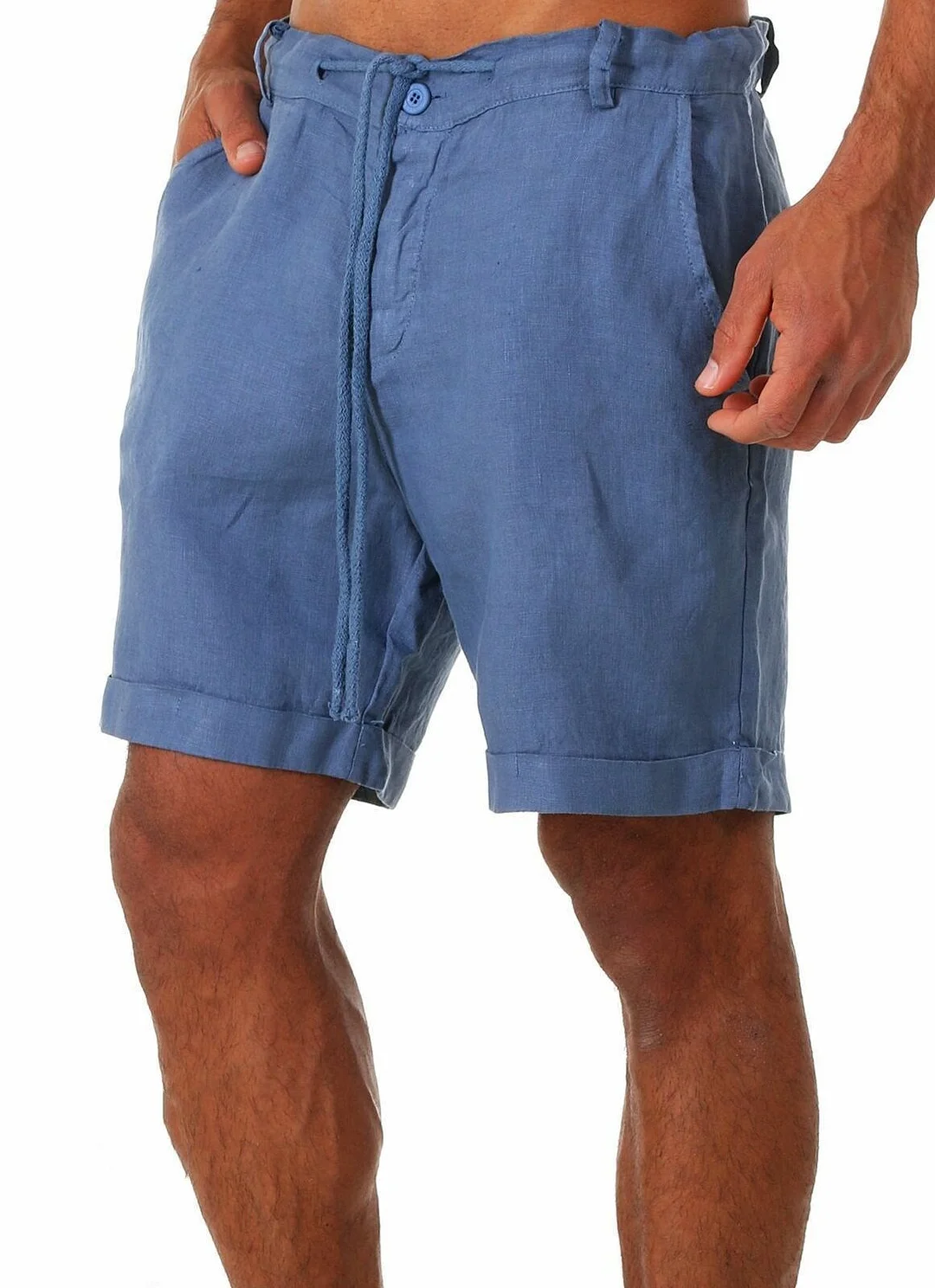 Cotton Linen Hawaiian Casual Shorts