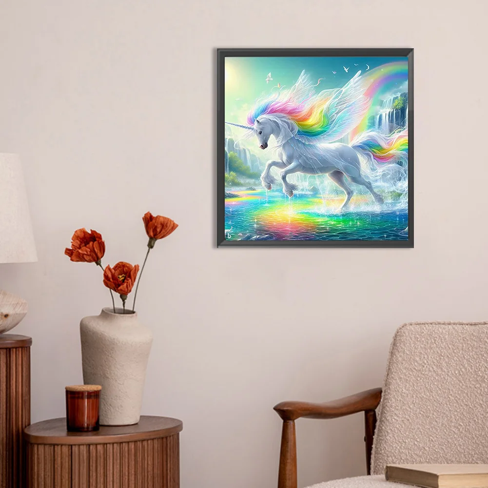 Diamond Painting - Full Round Drill - Unicorn(Canvas|30*30cm)
