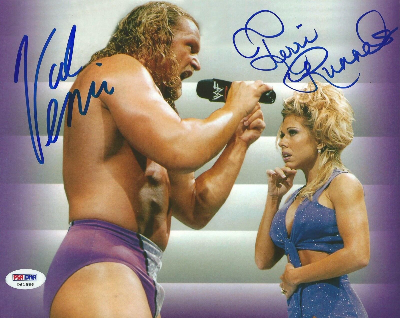 Terri Runnels & Val Venis Signed WWE WWF Diva 8x10 Photo Poster painting PSA/DNA COA Autograph