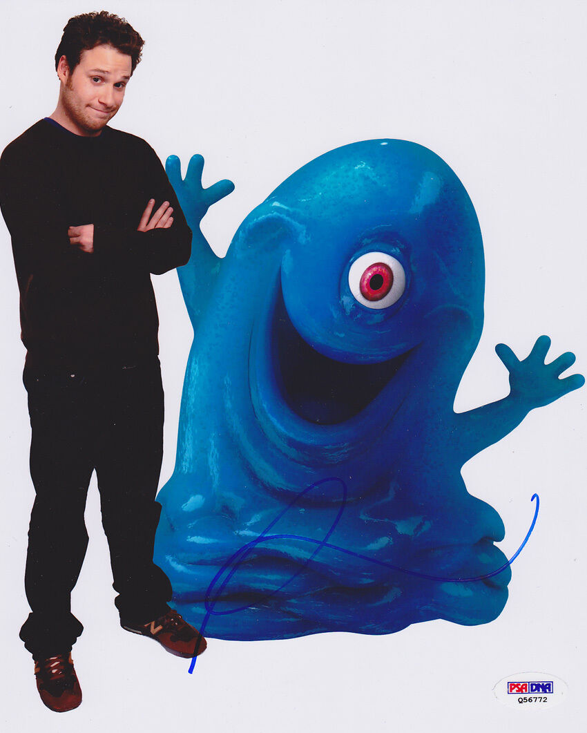 Seth Rogen SIGNED 8x10 Photo Poster painting Monsters vs. Aliens B.O.B. PSA/DNA AUTOGRAPHED