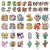 6PCS-Fleur animal-diamant peinture aimant r&eacute;frig&eacute;rateur