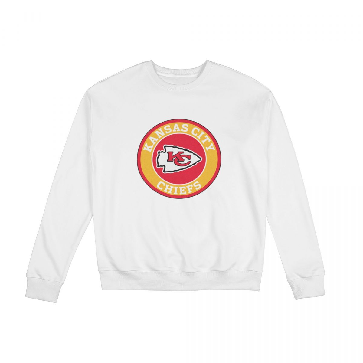 Kansas City Chiefs Circle Logo Unisex Round Neck Sweatshirt