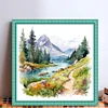 Outdoor Scenery-11CT Stamped Cross Stitch 45*45cm/17.72*17.72in