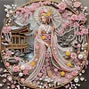 Kimono Woman Holding Umbrell Diamond Painting