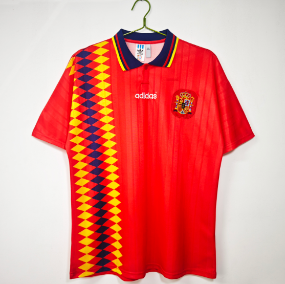Retro Spain 1994/1995 Home Football T-Shirt Thai Quality