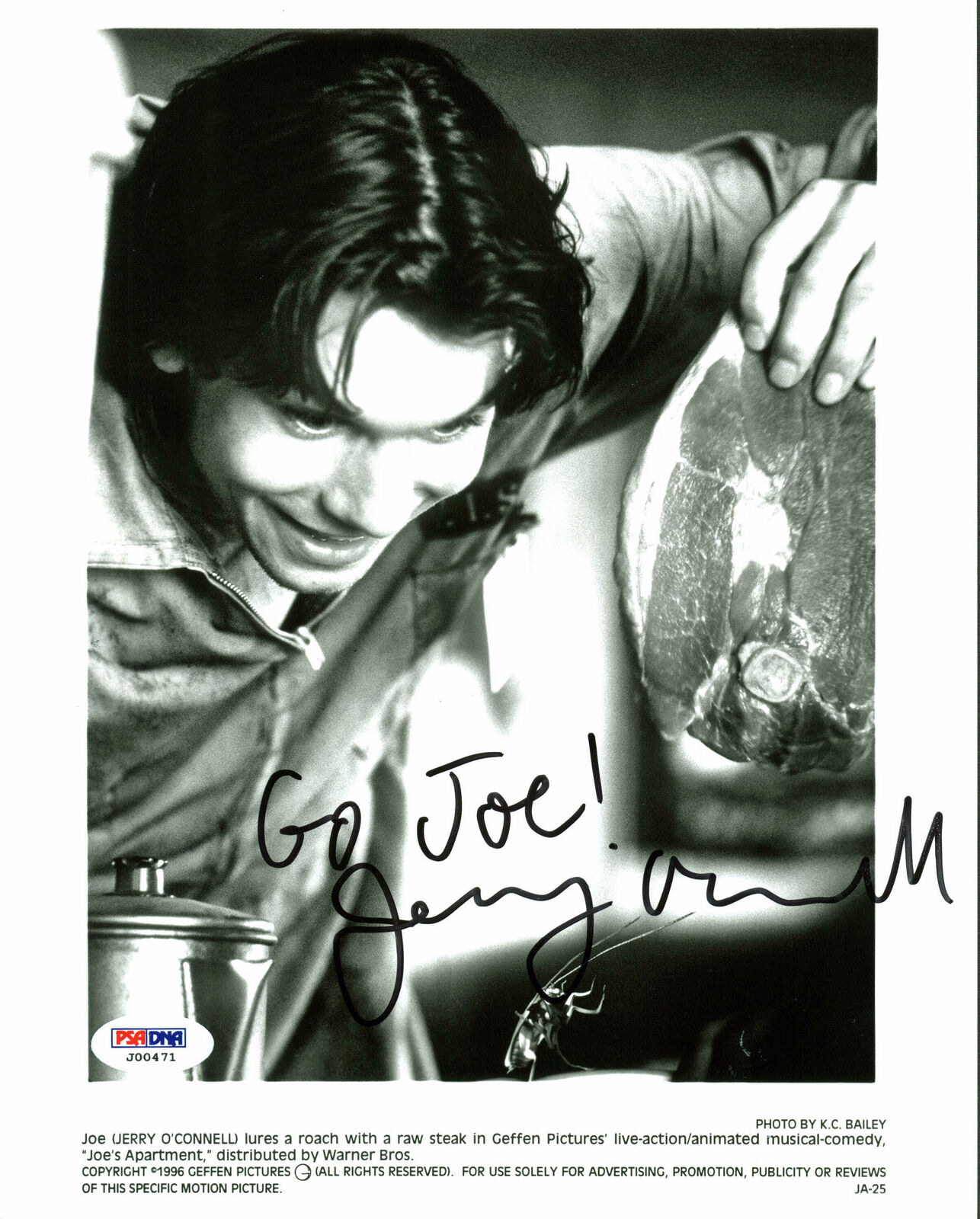 Jerry O'Connell Joe'S Apartment Signed Authentic 8X10 Photo Poster painting PSA/DNA #J00471