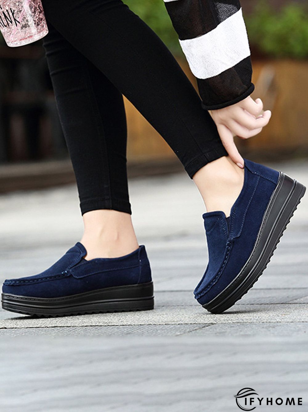 Casual Suede Non-slip Platform Shoes | IFYHOME