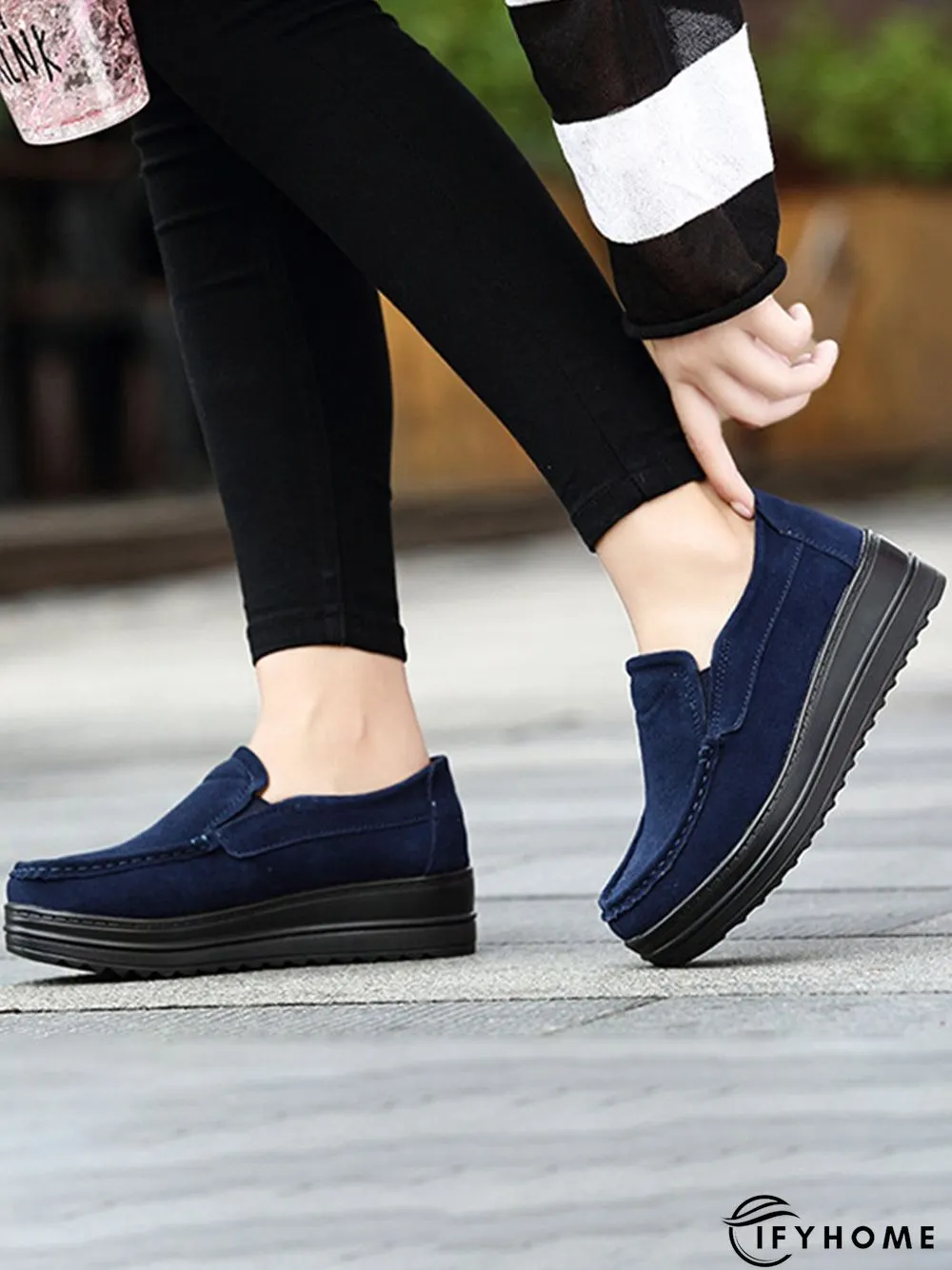 Casual Suede Non-slip Platform Shoes | IFYHOME