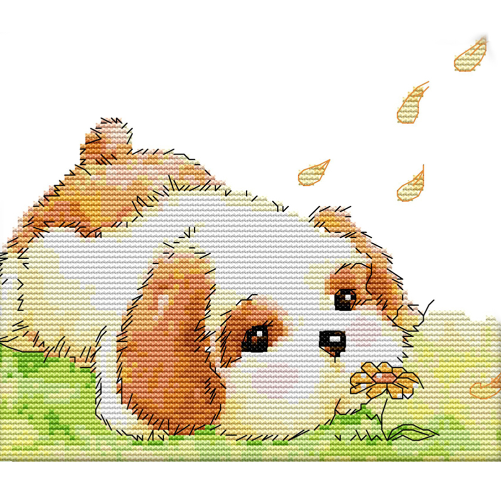 

Dog - 11CT Stamped Cross Stitch - 32*25CM, 501 Original