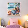 Beach Scenery-11CT Stamped Cross Stitch 50*50cm/19.69*19.69in tapestrymarket