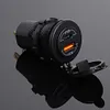 60W Car Motorcycle Charger 12V/24V QC 4.0 Type C QC 3.0 USB Fast Charging Socket