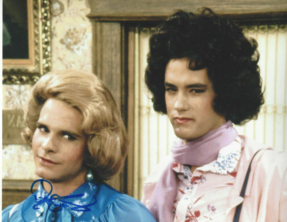 Bosom Buddies Peter Scolari  autographed 8x10 Photo Poster painting with Tom Hanks