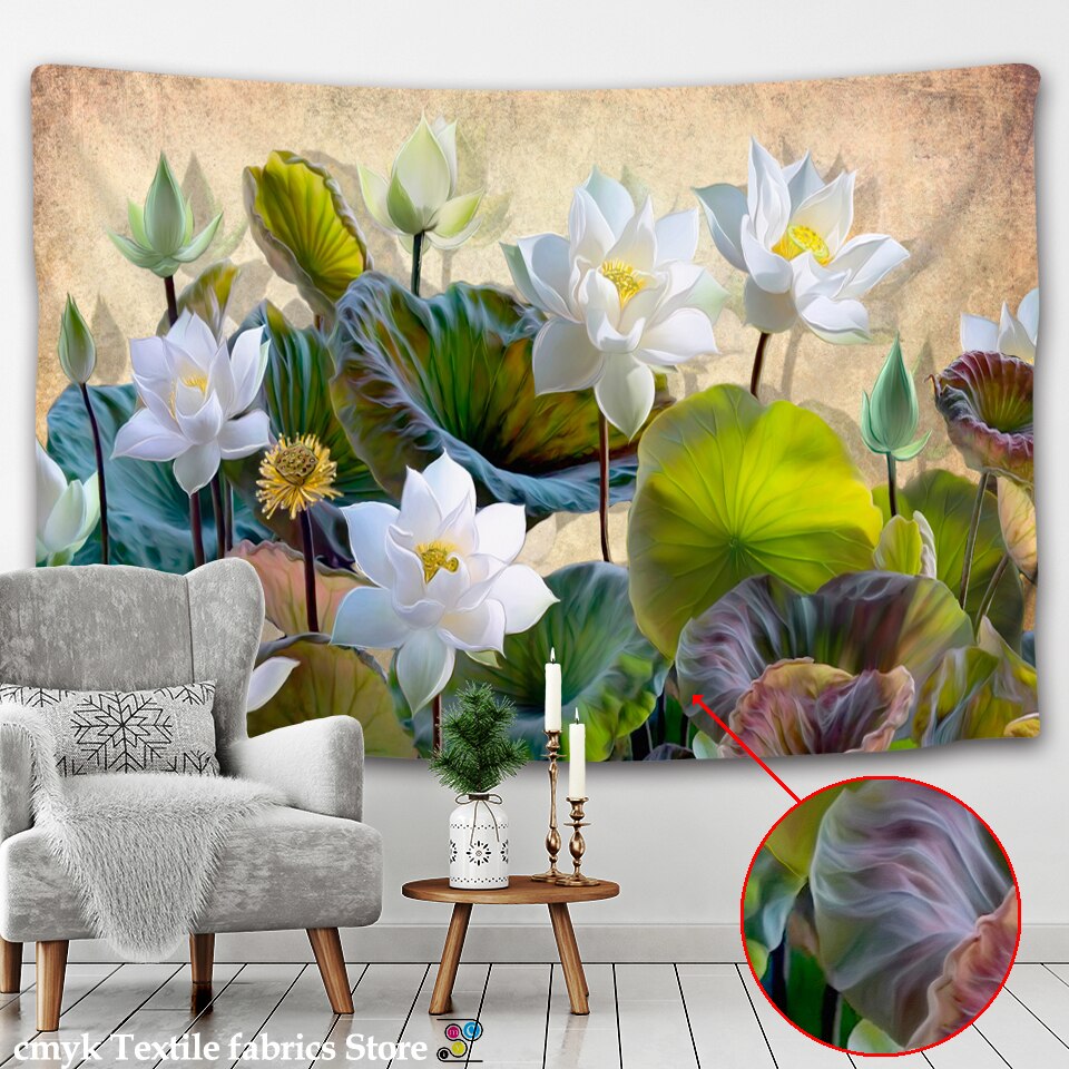 

Wall Tapestry - Flower Painting Botanical-150*130cm, 501 Original