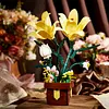 Artificial Flower Building Blocks for Adults Women for Home Office Decor (Lily)