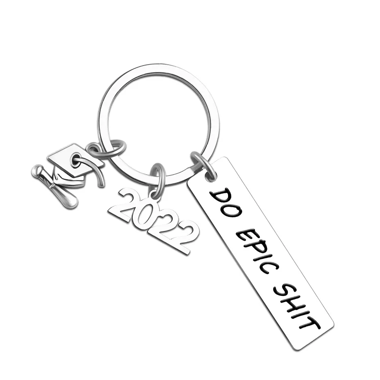 Class of 2022 Personalized Text Keychain Graduation Gifts for Kids