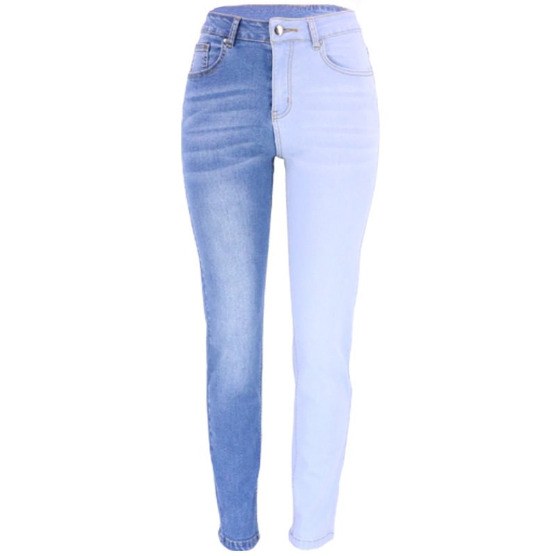 Autumn Fashion Gradient Color High Waist Skinny Women's Commuting Wear Trousers Jeans