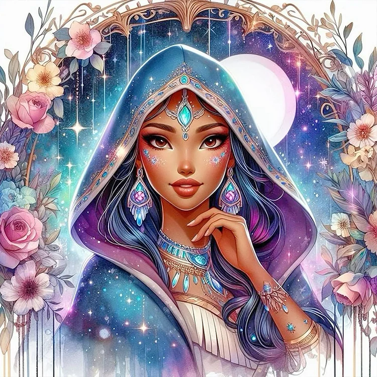 Full Round Diamond Painting - Hijab Princess 40*40CM