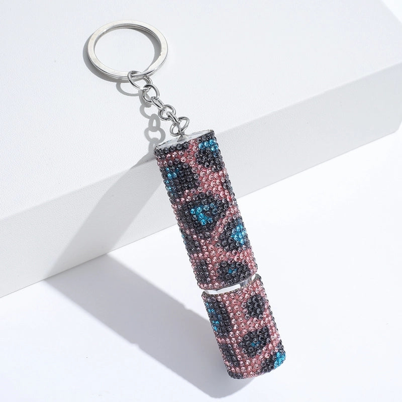 Luxurious Leopard Aluminium Alloy Crystal Women’s Keychain