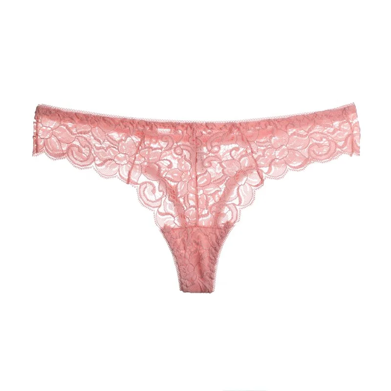 TERMEZY Women Sexy G String Lace Panties Low-waist Underwear Femal Sexy T-back Thong Japan Style Hot Sale Transparent Knickers