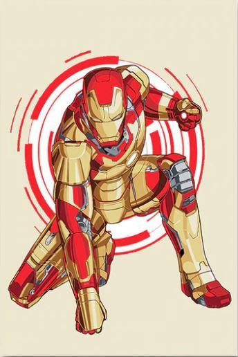 

Iron Man Gold – Paint By Numbers - 40*50CM, 501 Original