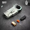 EDC Decompression Toys Advanced Black Technology Gun Decompression Artifact Hand Play Object Alloy Fingertip Gyroscope Push Card
