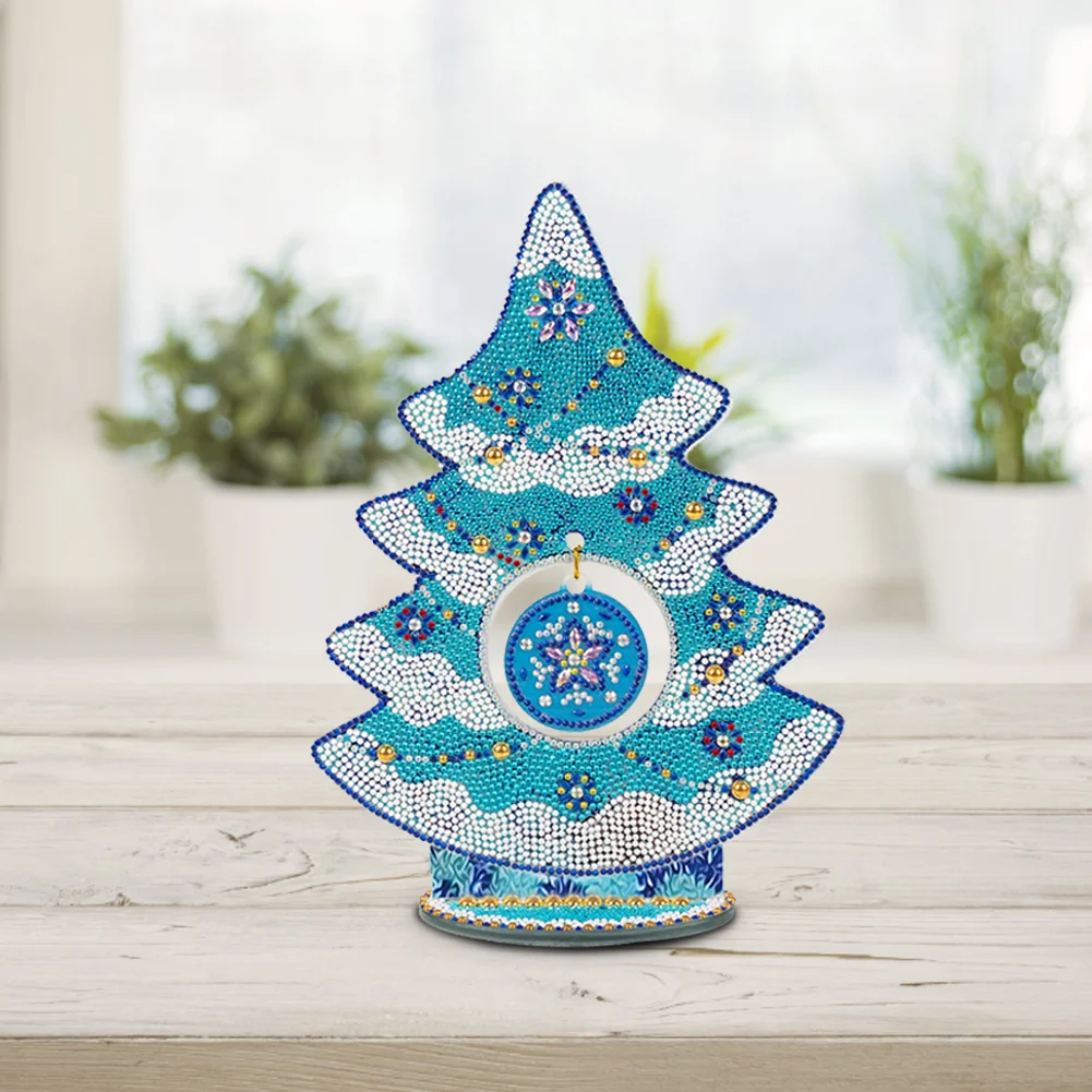 DIY Diamond Painting Christmas Tree Crystal Art Ornaments(Single Side)