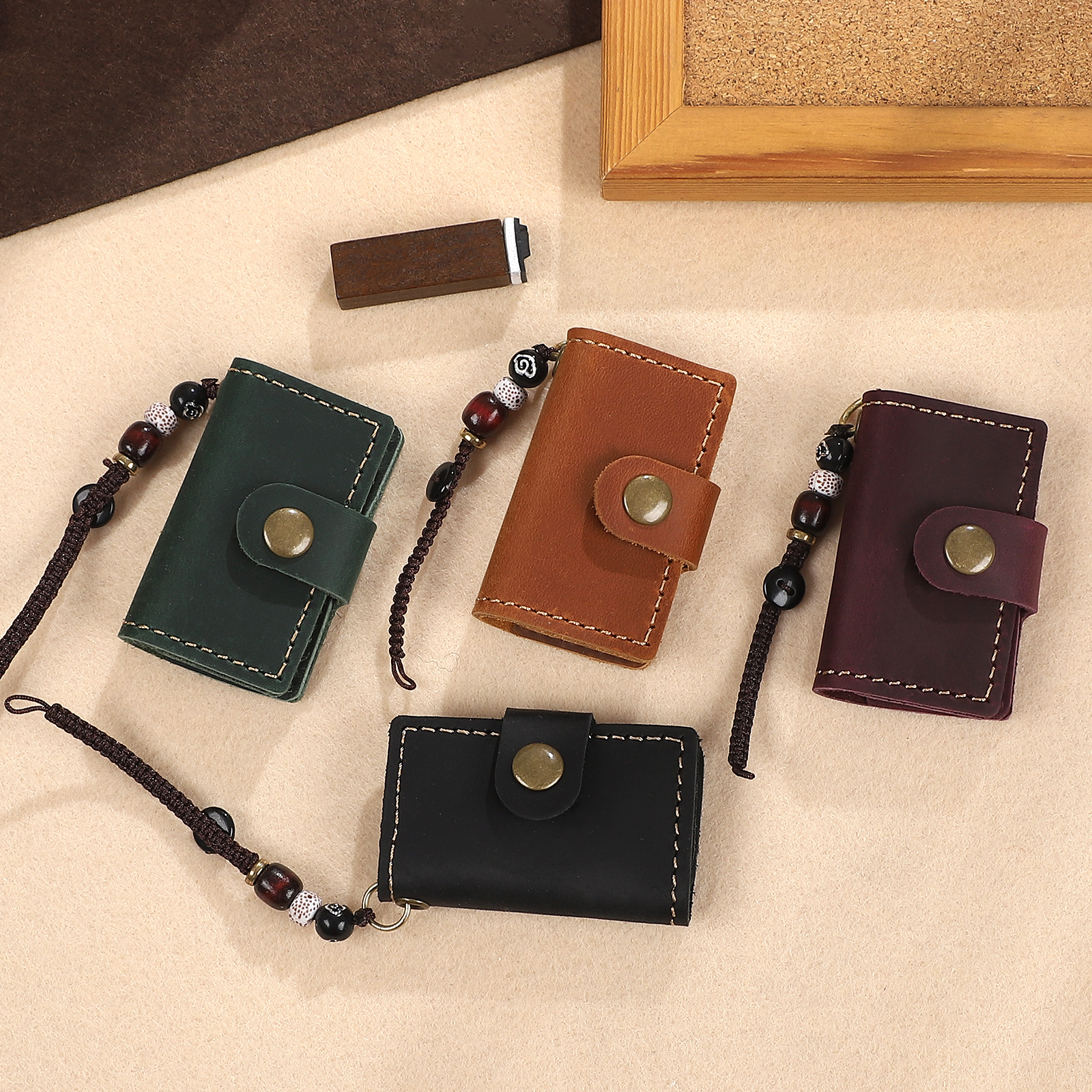 미니 노트북 - 빈티지 여행자용 휴대용 걸이형 노트