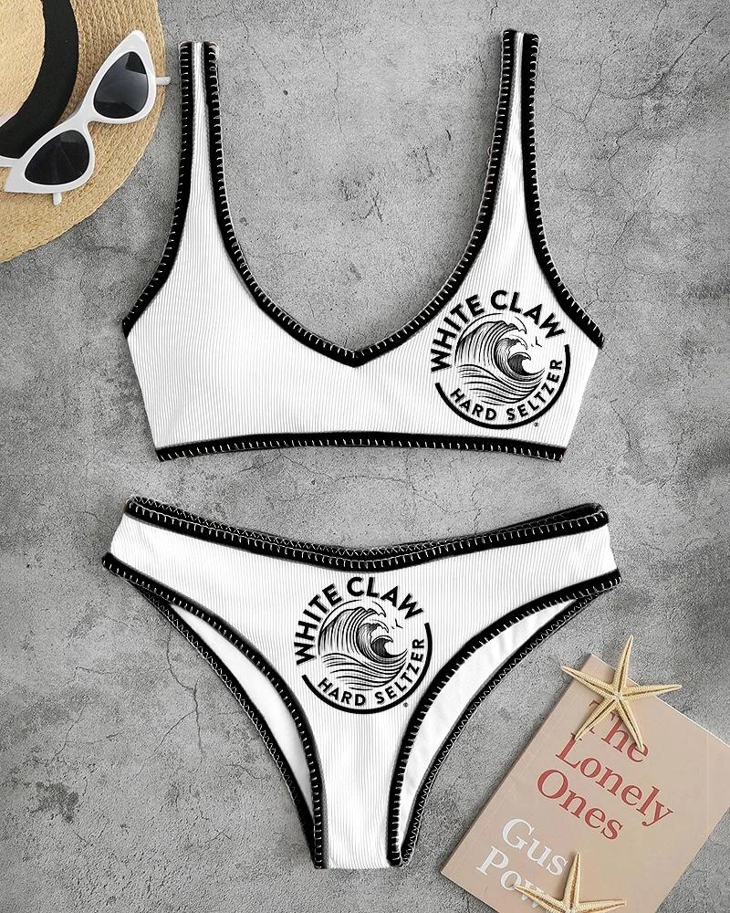 Women's Beach Sport Print Bikini Suit