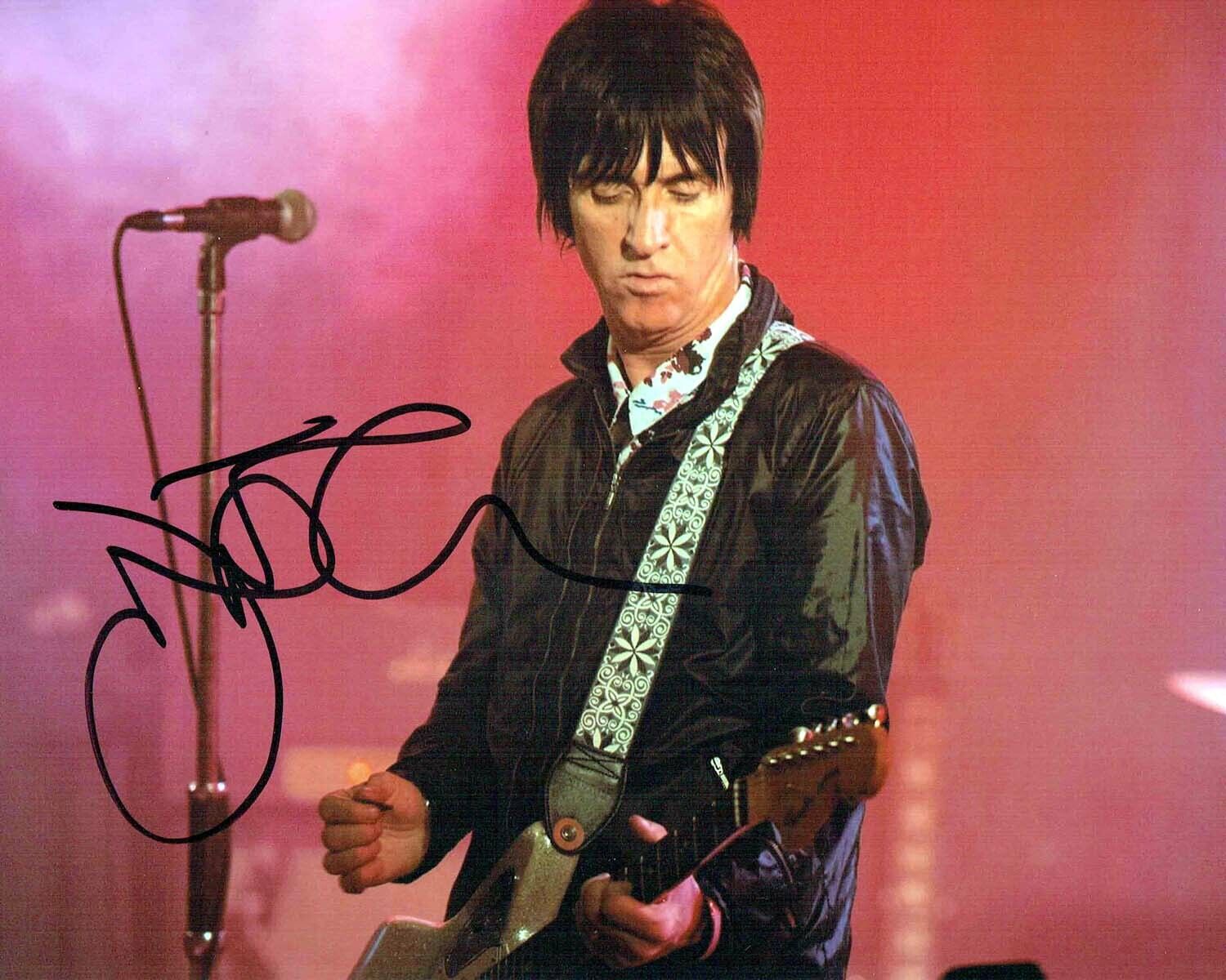 Johnny MARR SIGNED Autograph 10x8 Photo Poster painting 6 AFTAL COA The SMITHS Legend