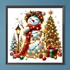 (40*40cm)Christmas Snowman - Full Round Drill Diamond Painting