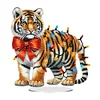 Diamond Painting Acrylic Christmas Tiger Desktop Kits for Home Decor