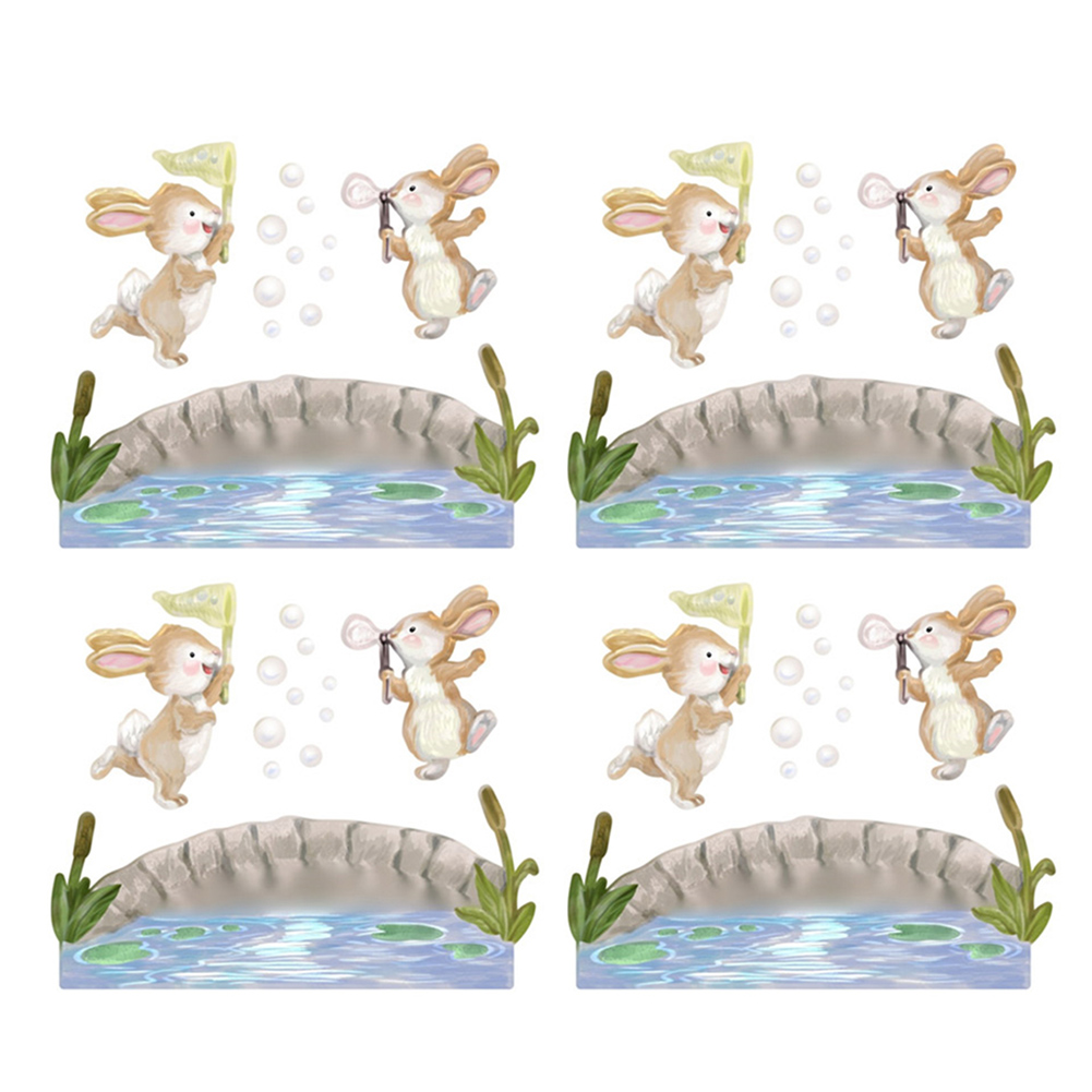 

Rabbits Playing by the Bridge (Seal) - Paper Craft Cutting Dies, 501 Original