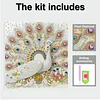 (Pre-Framed)Peacock-Special Shape Diamond Painting Kit(25x25cm)